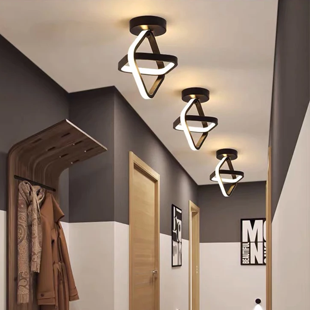 Lámpara de Techo LED Moderna de 2 Anillos