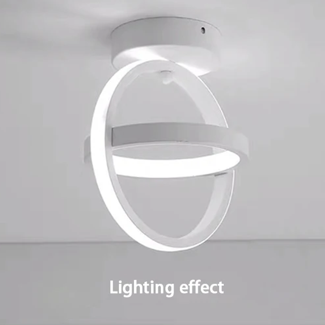 Lámpara de Techo LED Moderna de 2 Anillos