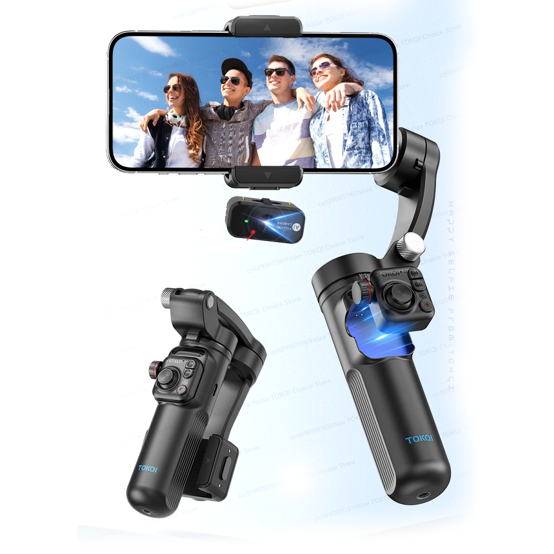 Estabilizador Portátil M02 de 3 Ejes con Control Remoto