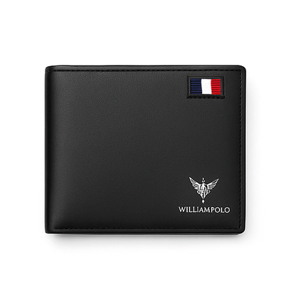 Cartera Bifold de Cuero Genuino WilliamPolo – Elegancia y Funcionalidad Premium