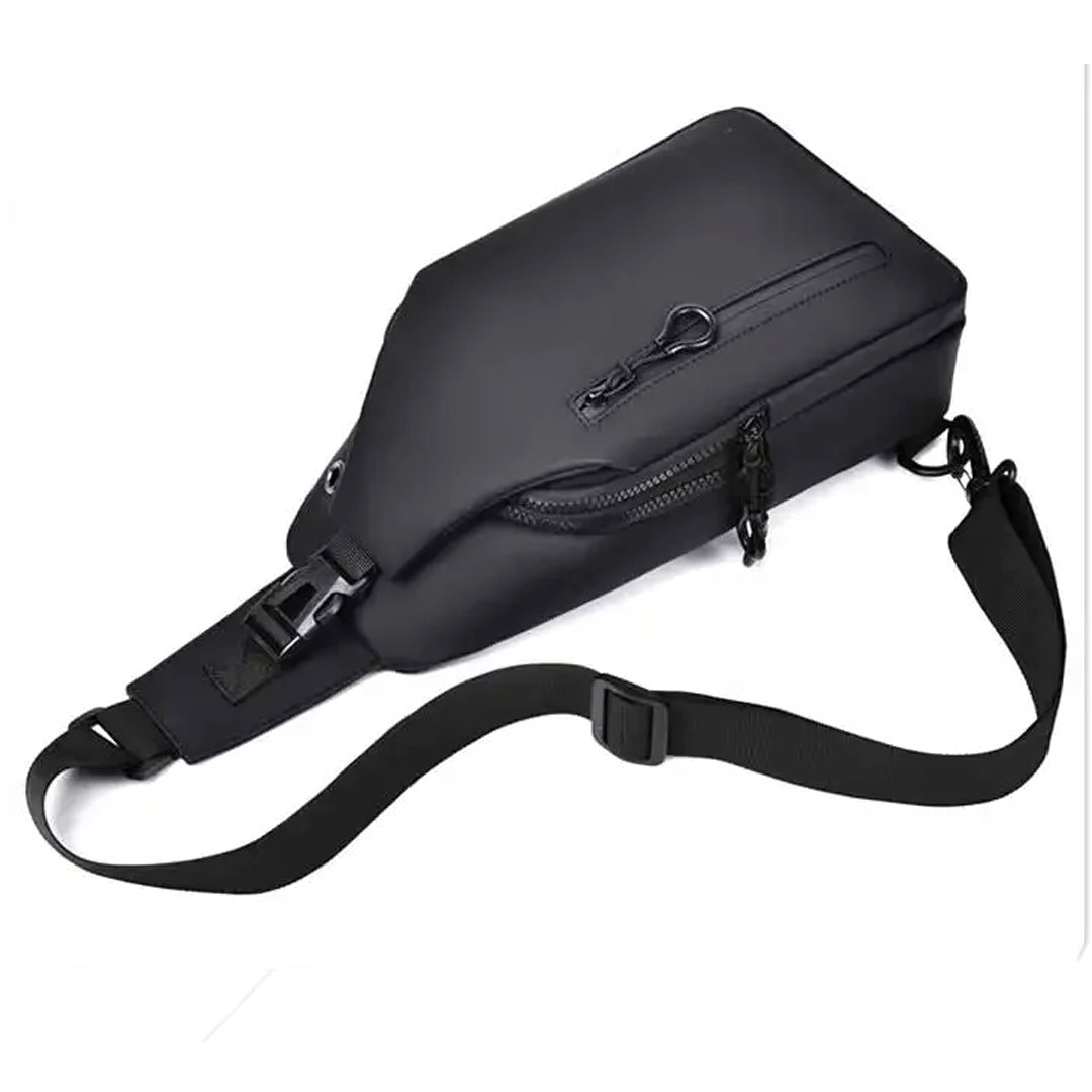 Bolso de Pecho para Hombre con Puerto USB – Estilo Casual y Moderno