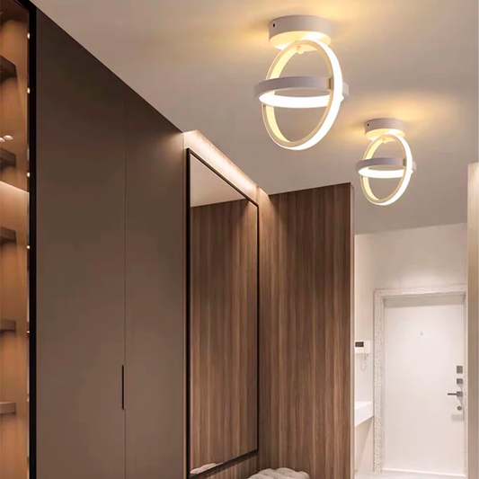 Lámpara de Techo LED Moderna de 2 Anillos