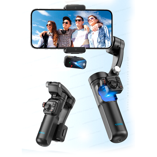 Estabilizador Portátil M02 de 3 Ejes con Control Remoto